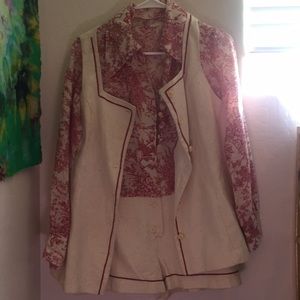 Authentic vintage romper with matching vest.